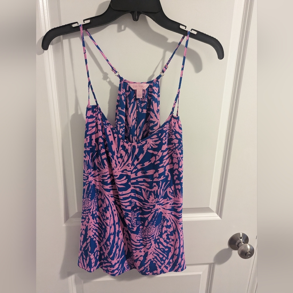 Lilly Pulitzer zebra print tank top